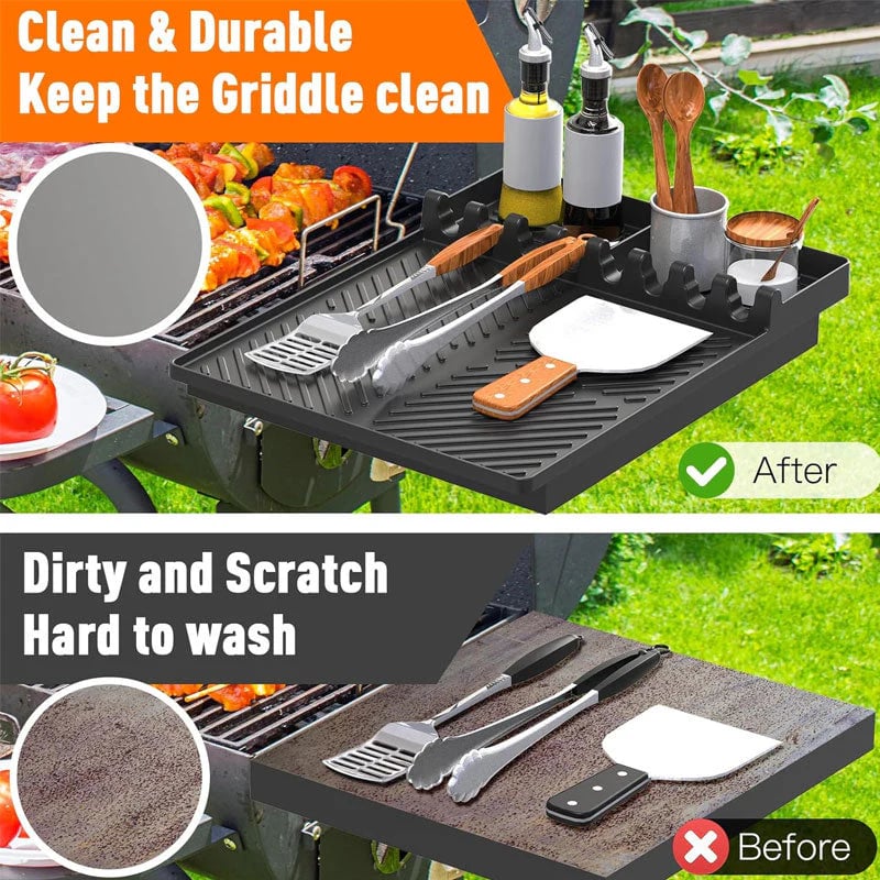🍖Silicone BBQ Side Shelf Mat — Keep Tools Clean & Close