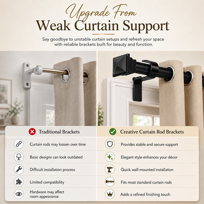 ⚡️Hot Selling🛠️ Universal Curtain Rod Hooks