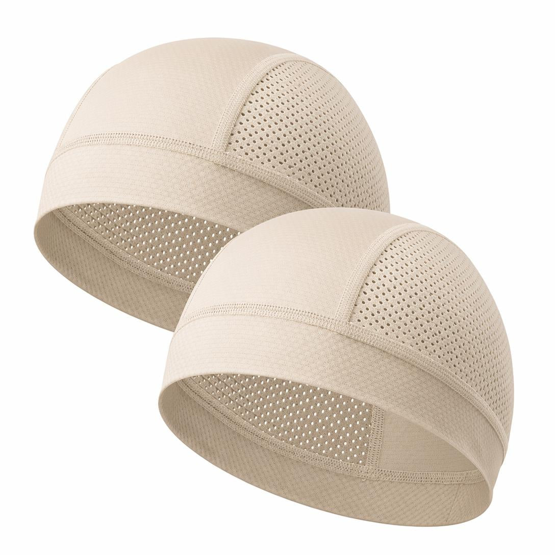 🧢 2 Pack Breathable Skull Cap for Men | Lightweight Sweat-Wicking Head Wrap & Helmet Liner for Cycling, Running & Motorcycling