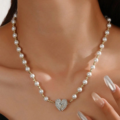 New Magnetic Pearl Heart Necklace🥰
