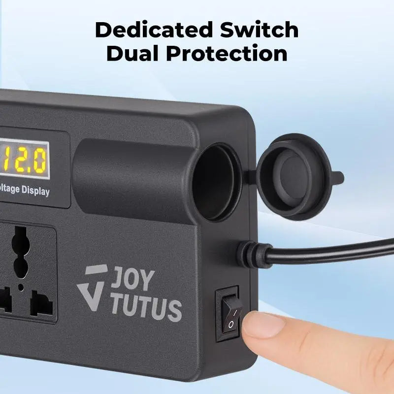 ⚡ Portable Car Power Inverter – Turn Your Vehicle Into a Mobile Power Station | QC3.0 Fast Charging & USB Power Supply
