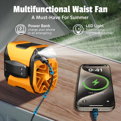 Personal Portable Waist Clip Fan 🔥💨 - Perfect for Staying Cool On-the-Go!
