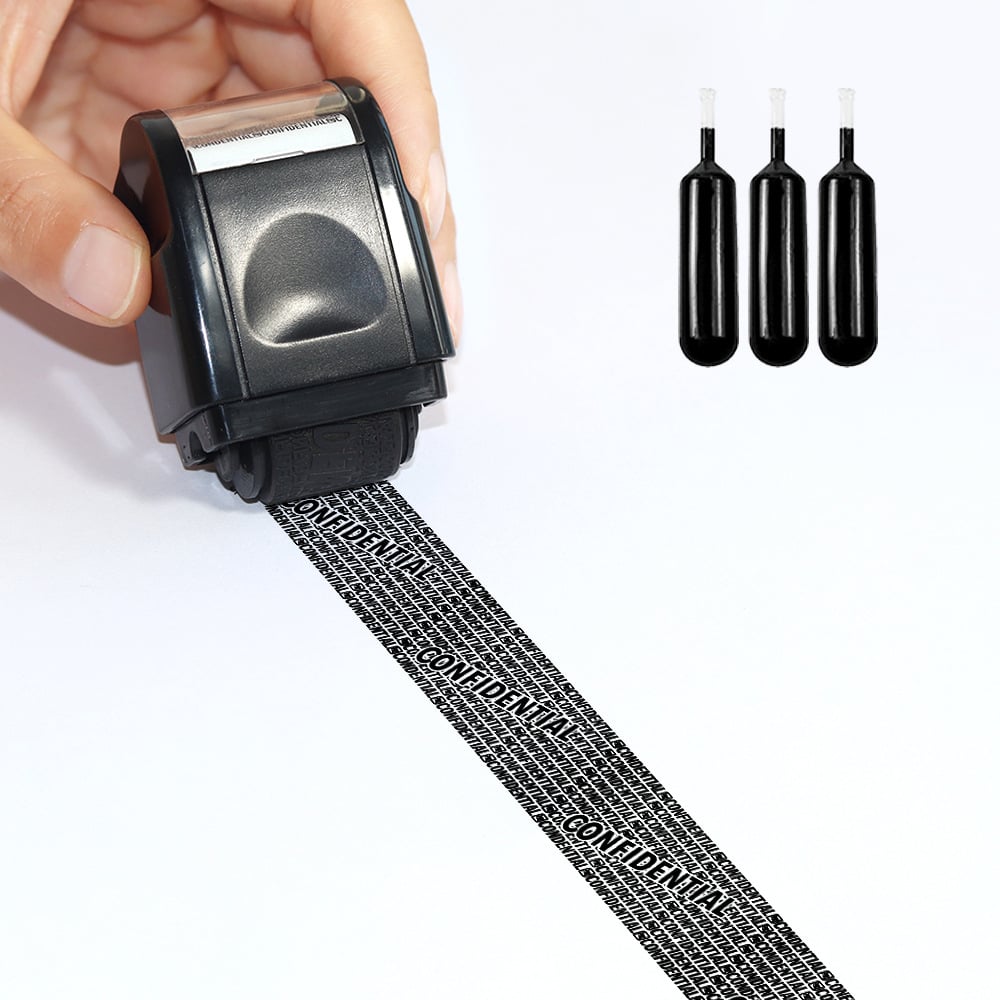 🔥HOT SALE 49% OFF✨Privacy Protection Security Roller Stamp — Address & Billing Info Blocker, Home & Office Mailing Essentials 100m Long-Lasting Roll