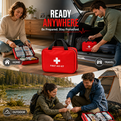 Home&Outdoor160 Piece First Aid Kit