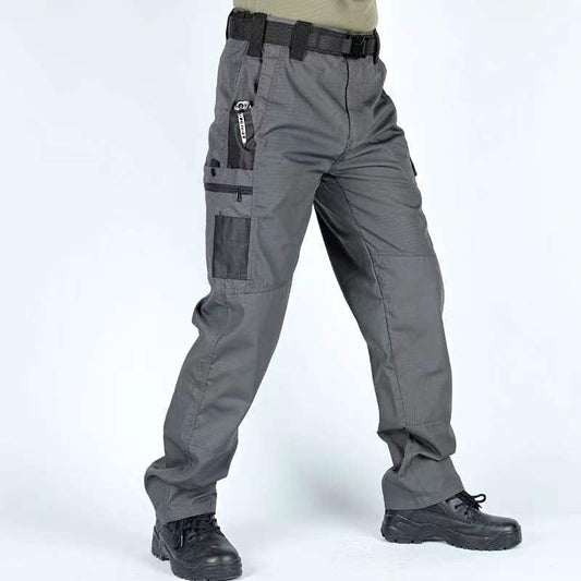 🔥LAST DAY 49%---Men's Waterproof Tactical Work Pants - Solid Color with Multi-Pockets for Outdoor Activities