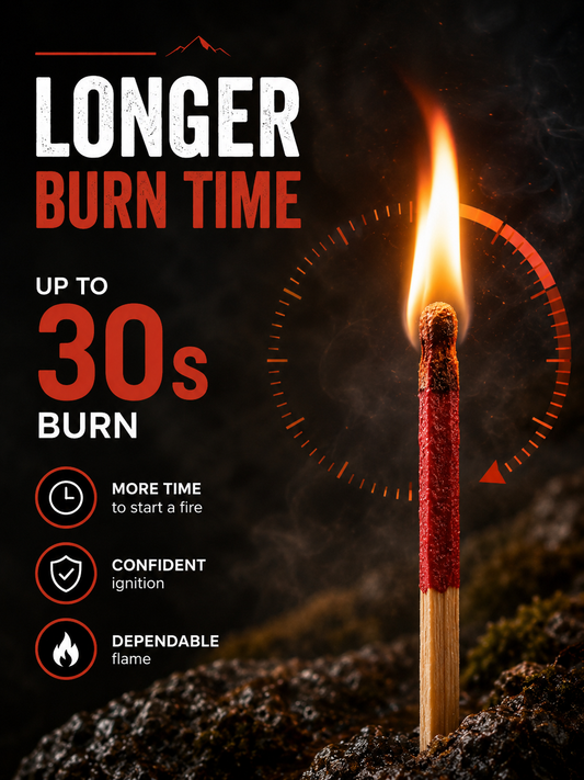 🔥 Stormproof Matches – Windproof Outdoor Emergency Fire Starter
