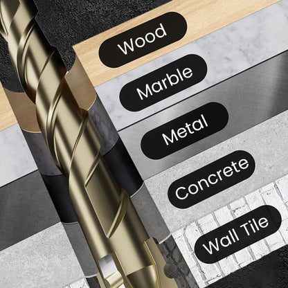 🔥LAST DAY SALE 49% OFF🔥High-Strength 4-Flute Serrated Eccentric Drill Bit Kit