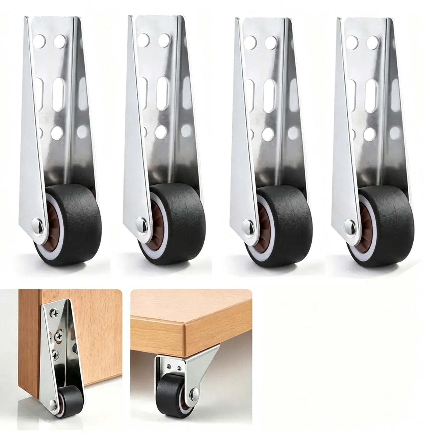 Vertical Track Roller Wheel, Heavy Duty 110LBS Sliding Door Bottom Guide