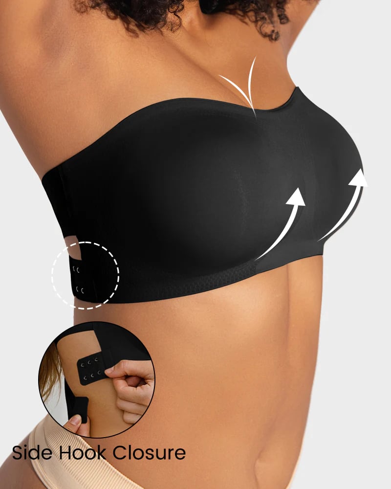 ⏰Buy 1 Get 1 Free💕Non-Slip Crossover Side Hook Bandeau Bra