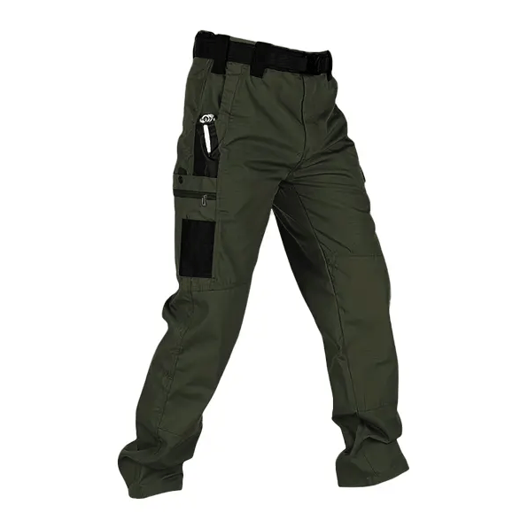 🔥LAST DAY 49%---Men's Waterproof Tactical Work Pants - Solid Color with Multi-Pockets for Outdoor Activities