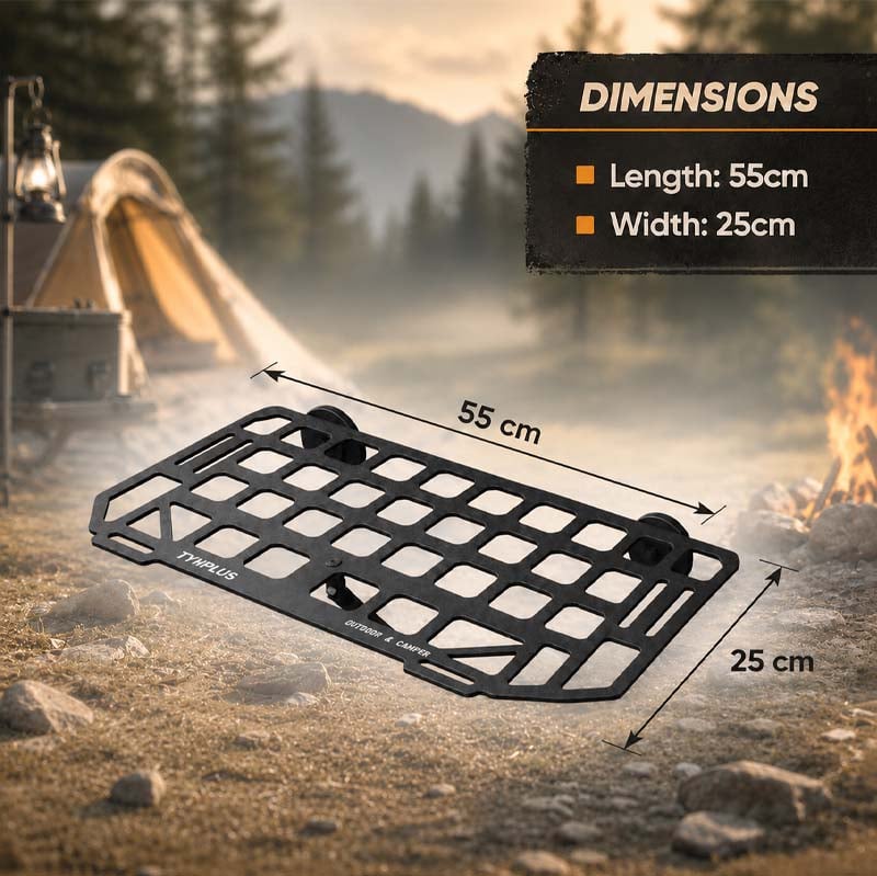 Rugged Magnetic Vehicle Table | Portable Camping Table with Mesh Surface