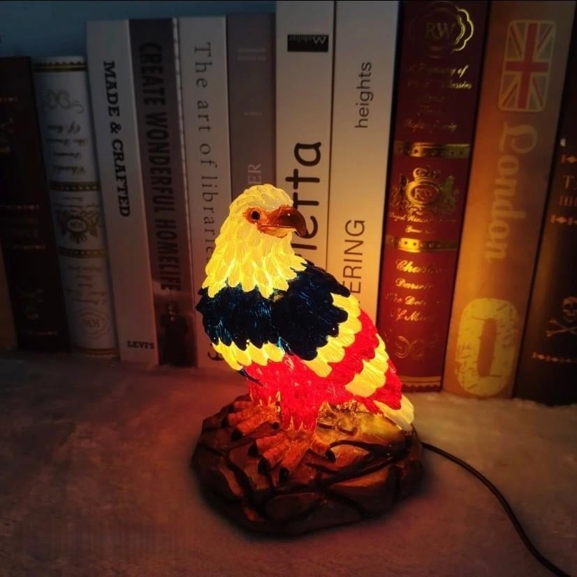 ⚡️Independence Day 49% OFF🦅🌙U.S. 250th Eagle Stained Glass Table Lamp✨