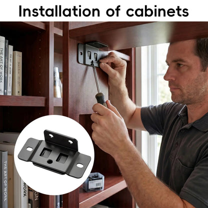 Heavy-Duty Stainless Steel Corner Braces – Quick-Install L-Shaped Furniture Connectors & Reinforcement Brackets (Screws Included)