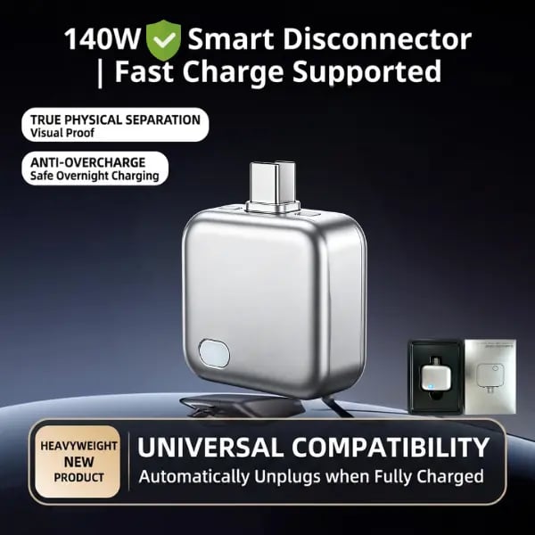 🔥LAST DAY 49% OFF🔥140W Smart Auto-Stop Charging Adapter