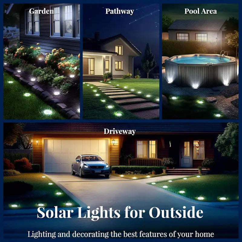 ☀️Solar Garden Lights – Waterproof Outdoor Landscape Lighting for Pathway, Patio & Yard