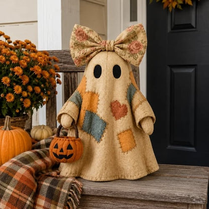 🔥🎁【Halloween Gifts】Lighted Vintage Patchwork Ghost