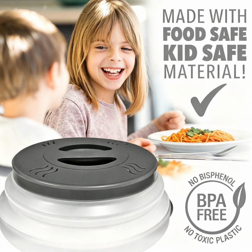 Magnetic 12-Inch Clear BPA-Free Kitchen Utensil Food Lid