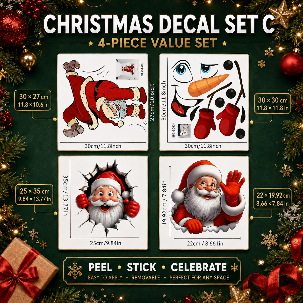 😍Santa Claus Wall Sticker