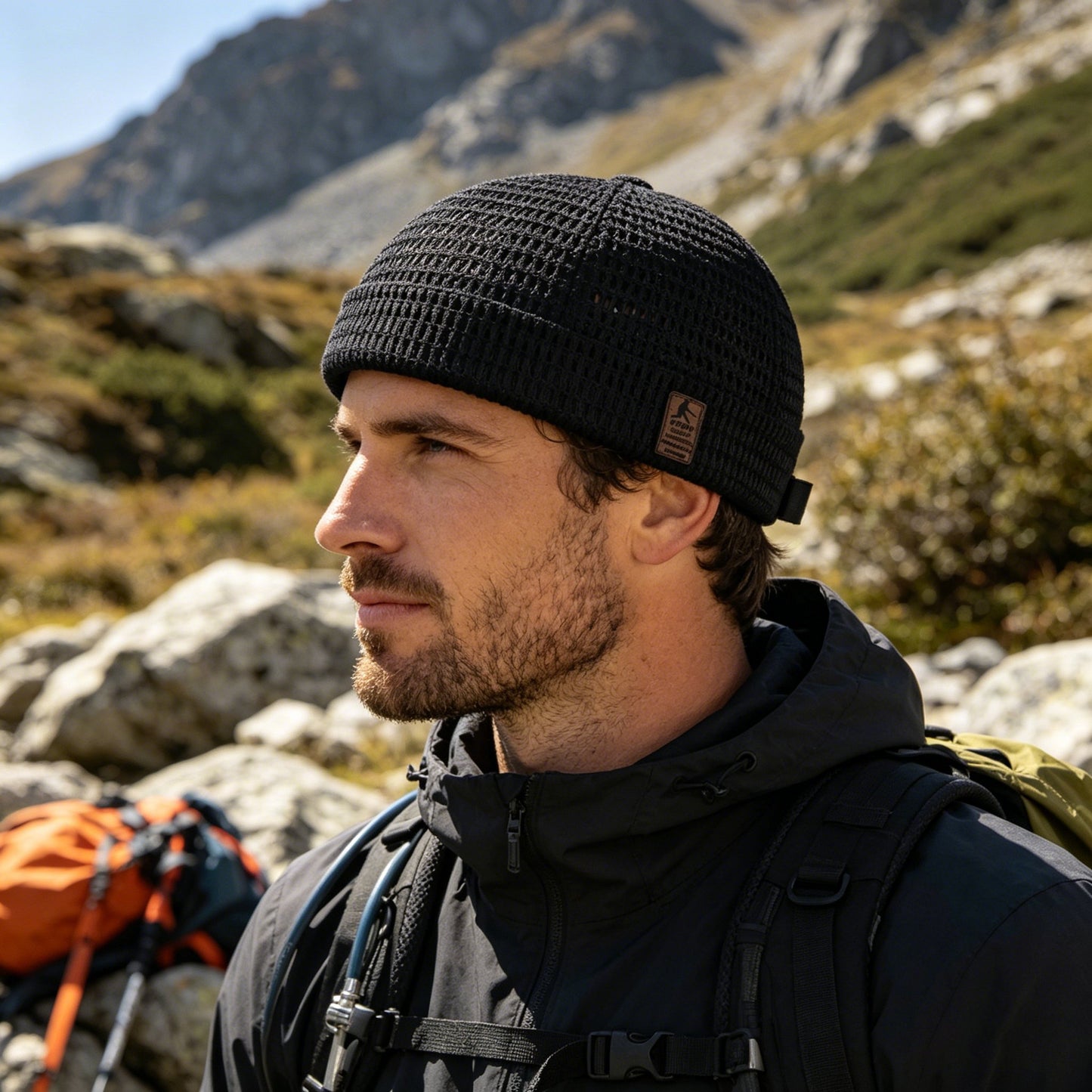 🧢 Men’s Breathable Brimless Docker Hat – Cool & Minimal Style 🔥