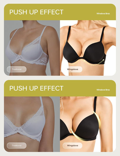 🎁Hot Sale Promotion 49% OFF🔥Deep V Push Up Padded T-shirt Bra