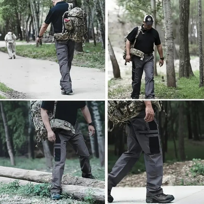 🔥LAST DAY 49%---Men's Waterproof Tactical Work Pants - Solid Color with Multi-Pockets for Outdoor Activities