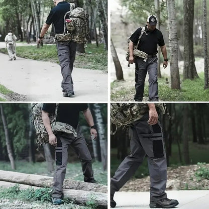 🔥LAST DAY 49%---Men's Waterproof Tactical Work Pants - Solid Color with Multi-Pockets for Outdoor Activities