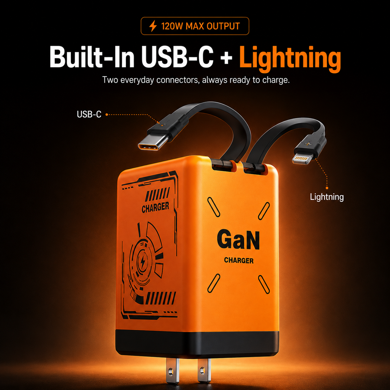 ⚡ All-in-One GaN Travel Charger