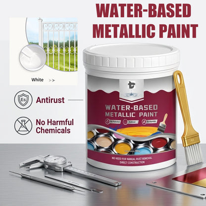 🛡️ Water-Based Rust Converter & Metallic Paint – Stop Rust. Restore Metal.