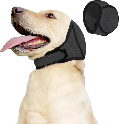 Dog Calming Ear Wrap — Stop Anxiety from Fireworks, Thunder & Baths