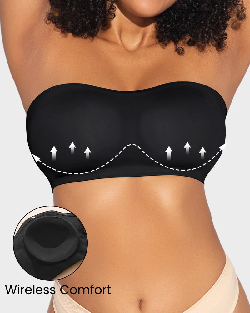 ⏰Buy 1 Get 1 Free💕Non-Slip Crossover Side Hook Bandeau Bra