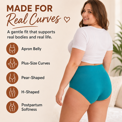 High-Waisted Full Coverage Cotton Briefs(4 pack)