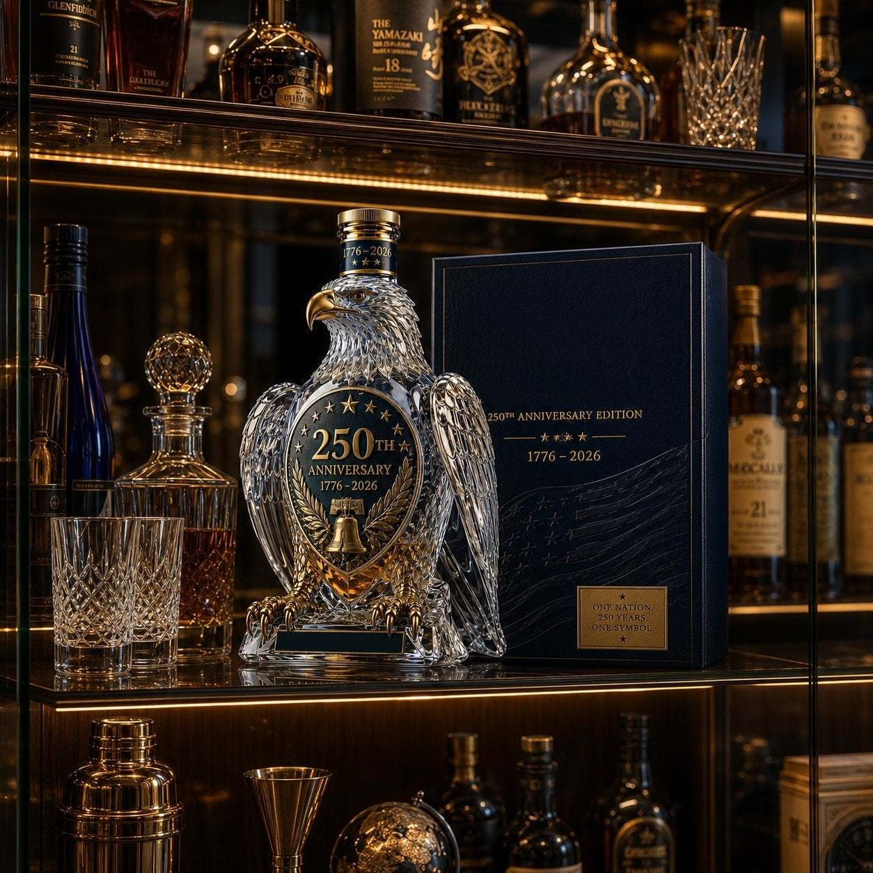 🎉50% off on Father's Day🦅Hawk Whiskey Bottle -250th Anniversary Commemorative Bottle