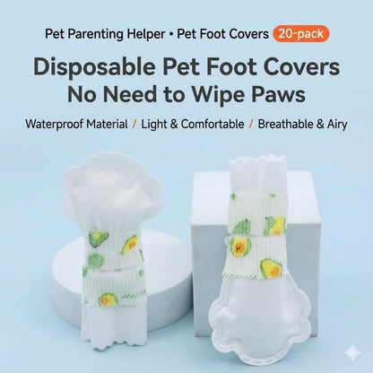 🔥Limited Time 50% Off✨20 Pieces Waterproof Non-Reusable Dog Booties