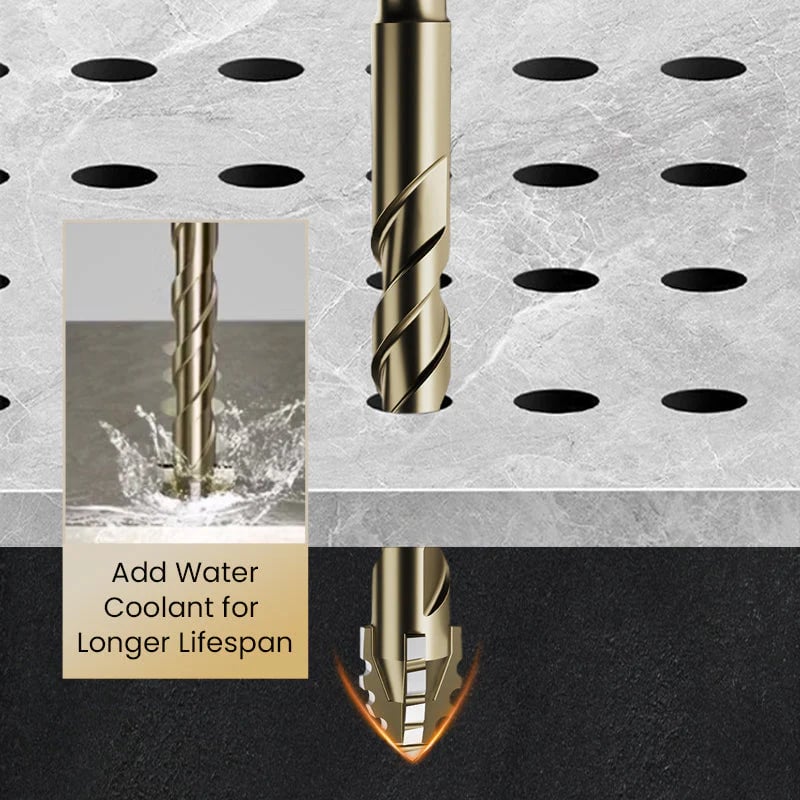 🔥LAST DAY SALE 49% OFF🔥High-Strength 4-Flute Serrated Eccentric Drill Bit Kit