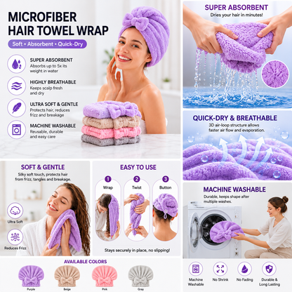 🎁49% OFF🔥Women's super absorbent Quick-Drying Hair Cap