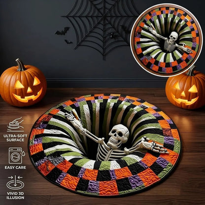 🔥 Last Day 30% OFF — 3D Skeleton Vortex Halloween Rug
