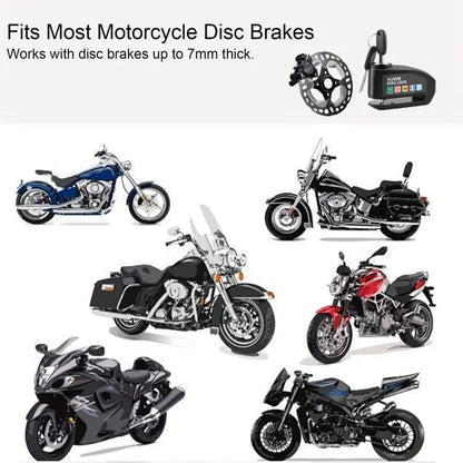 🛡️ Motorcycle Disc Brake Lock Alarm | 110dB Anti-Theft Security