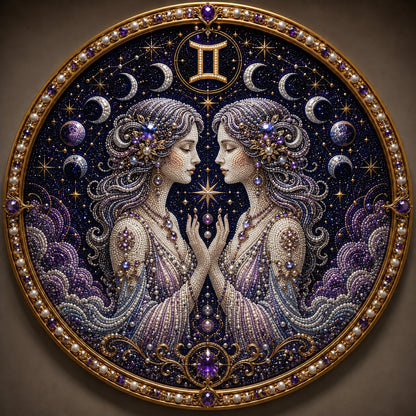 🔥 Only a few sets left!💎 12 Zodiac Signs Pearl Art Kit