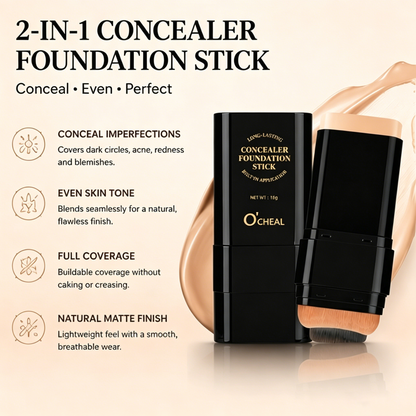 🔥Bestseller | 2-in-1 Concealer Foundation Stick