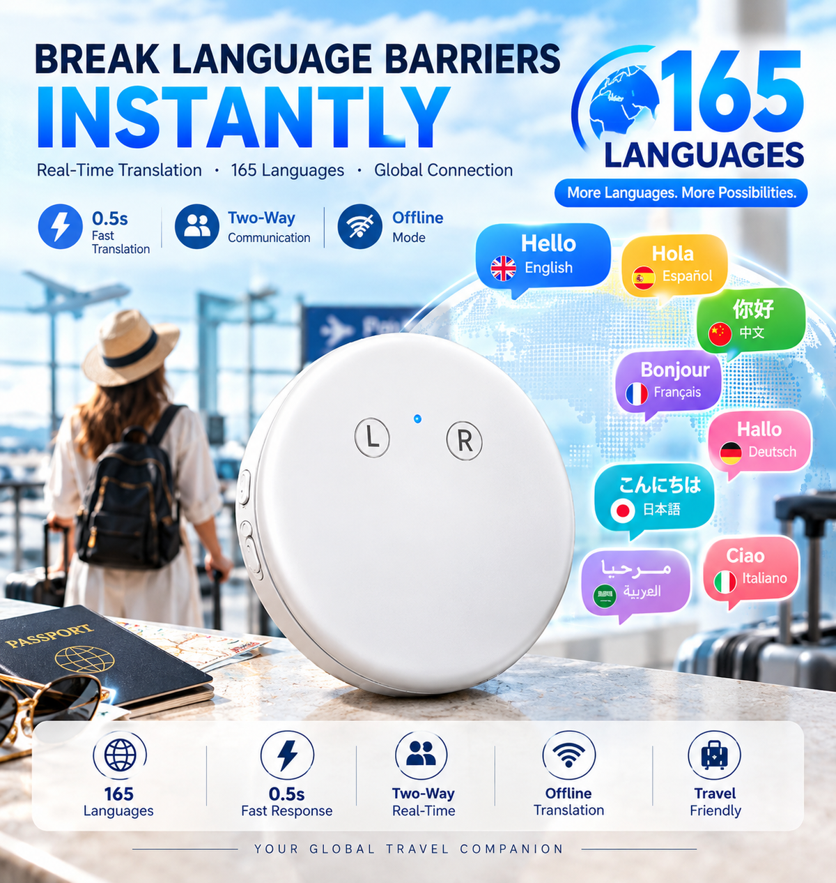 🌍 AI Smart Voice Translator – Speak, Learn & Connect Anywhere ✨