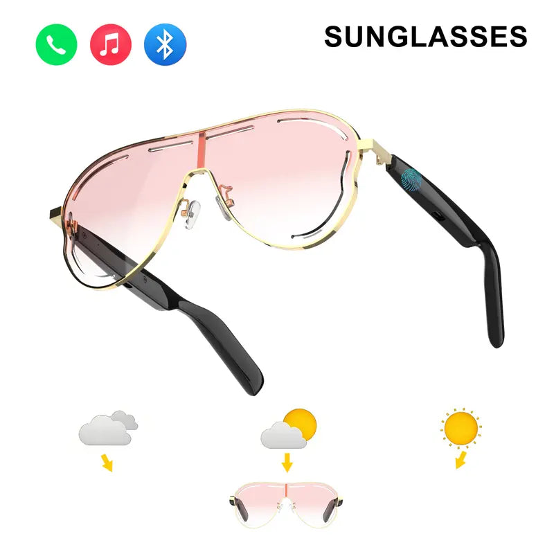 🕶️ Smart Bluetooth Sunglasses – Music & Style 🎵