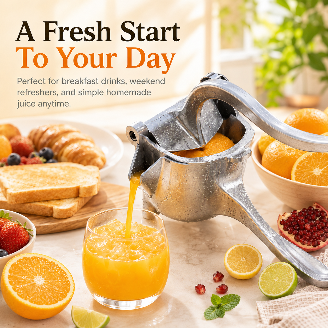 🍋Fruit Juicer—Ready to enjoy fresh juice anytime.🍊