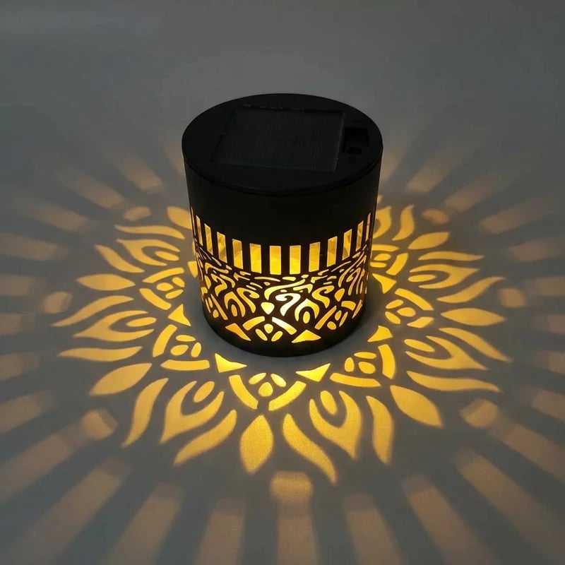 Solar-Powered Mandala Projector Light