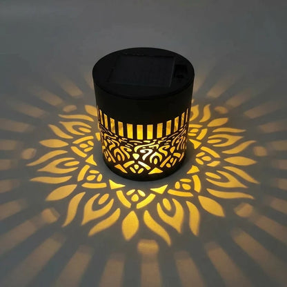 Solar-Powered Mandala Projector Light