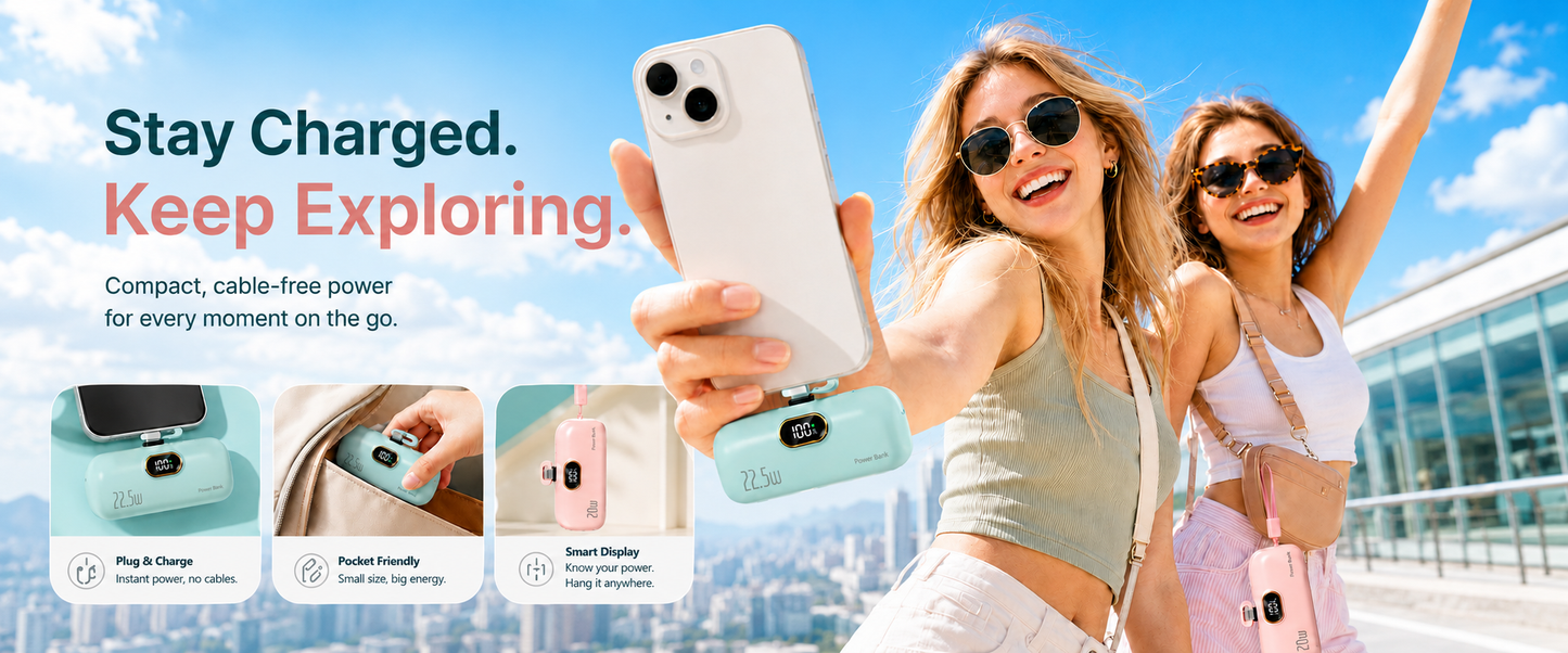 🔋 Mini Direct-Plug Power Bank