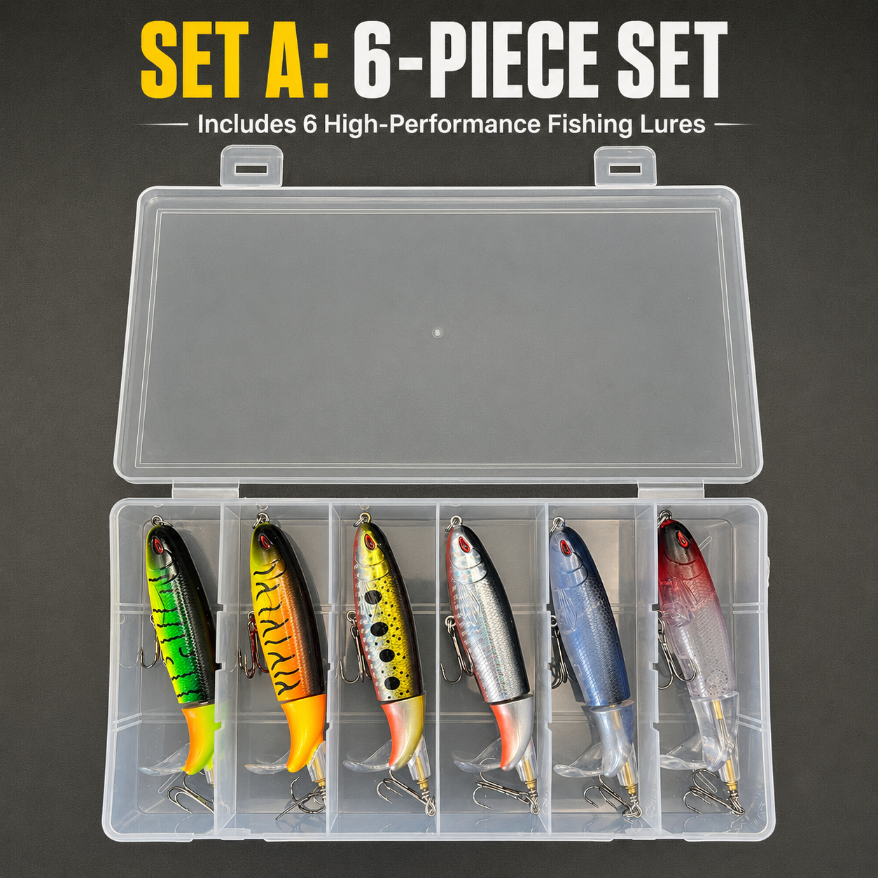 🎣6 pcs Artificial Fishing Lure