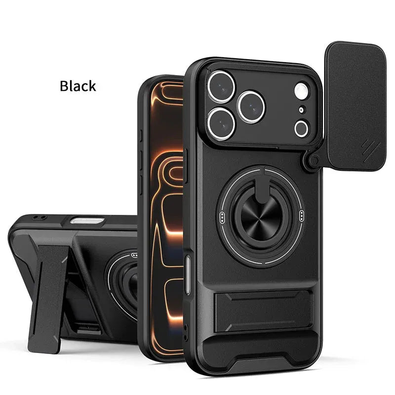 📱🛡️Mecha Push Window Magnetic Case for iPhone – Military Grade Shockproof Cover