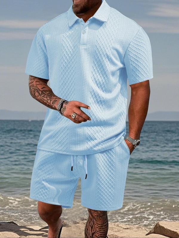 Beat the Heat in Style – Men's Lightweight Polo & Shorts Combo 🔥👕