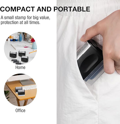 🔥HOT SALE 49% OFF✨Privacy Protection Security Roller Stamp — Address & Billing Info Blocker, Home & Office Mailing Essentials 100m Long-Lasting Roll