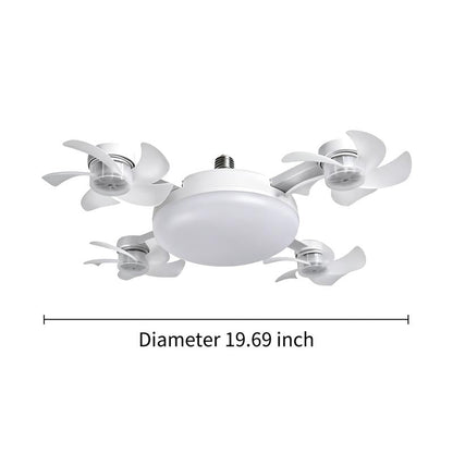 🌼Ceiling Fan Light with Remote, Silent LED Fan & Light 2-in-1 for Bedroom